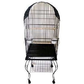 Brand New Parrot Bird Cage Cages Dome w/Stand 24x24x62-0204AS